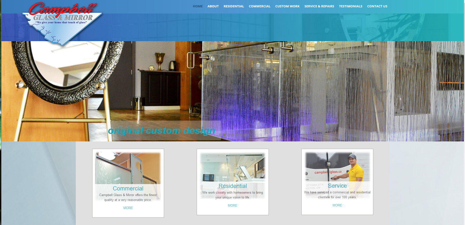 Campbell Glass Website